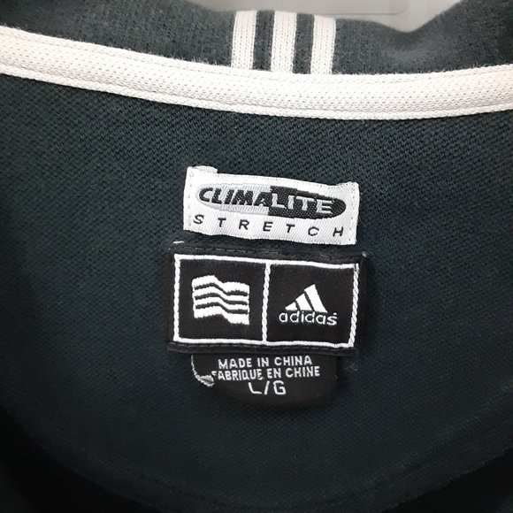 Adidas Clima Lite Stretch Polo Shirt Men's Black Size Large - Picture 7 of 11